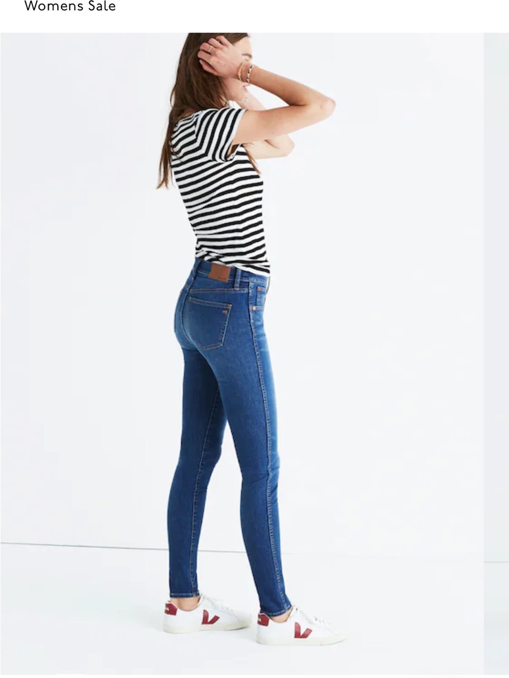 Madewell 9” Mid Rise Dark Blue Skinny Jeans size 16W